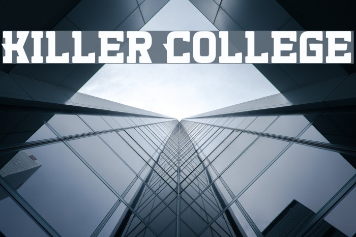 Killer College Font examples