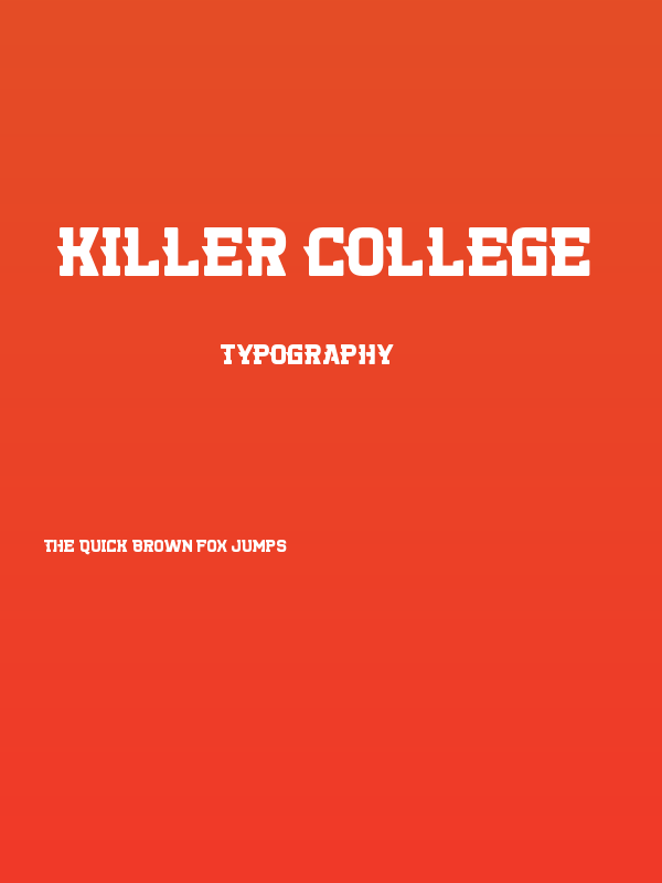 Killer College Poster