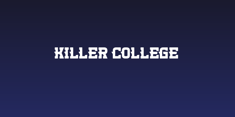 Killer College Social Header