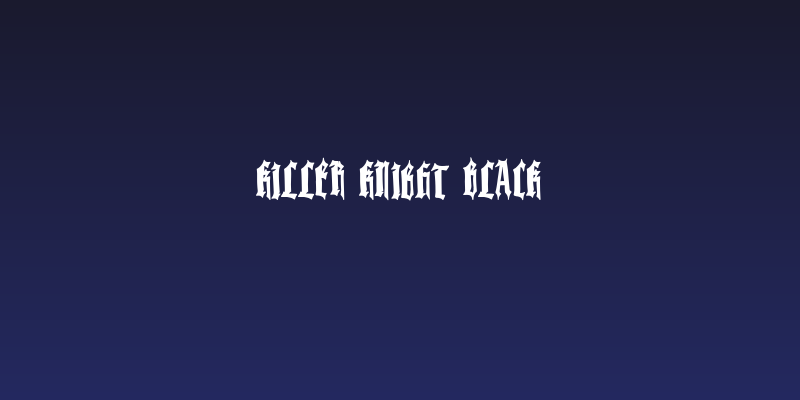 Killer Knight Black Social Header