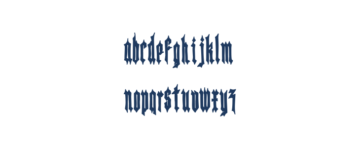 Killer Knight Black Lowercase