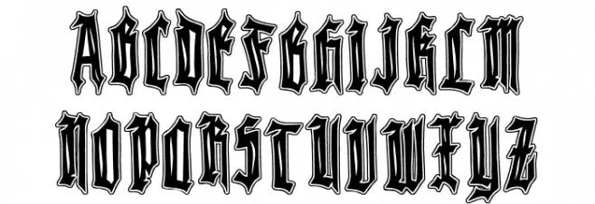 Killer Knight Contour Polices MAJUSCULES