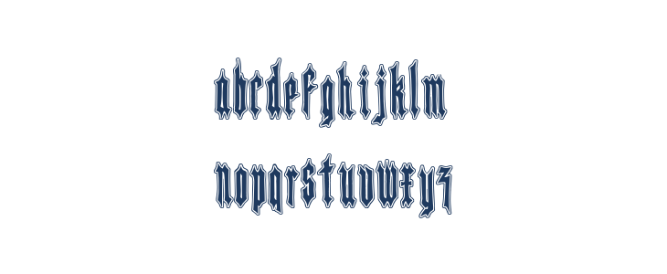 Killer Knight Contour Lowercase