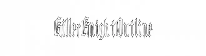 Killer Knight Outline  Frei Schriftart Herunterladen