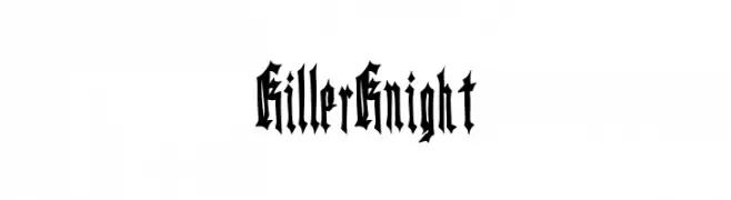 Killer Knight  Frei Schriftart Herunterladen
