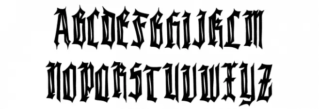 Killer Knight फ़ॉन्ट अपरकेस