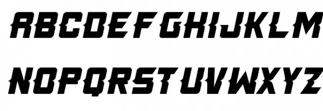 Killer Tech Italic Fonte MAIÚSCULAS
