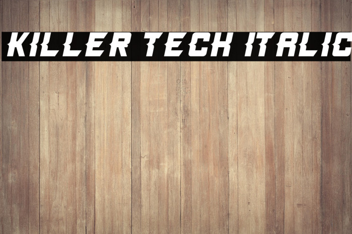 Killer Tech Italic Example 3