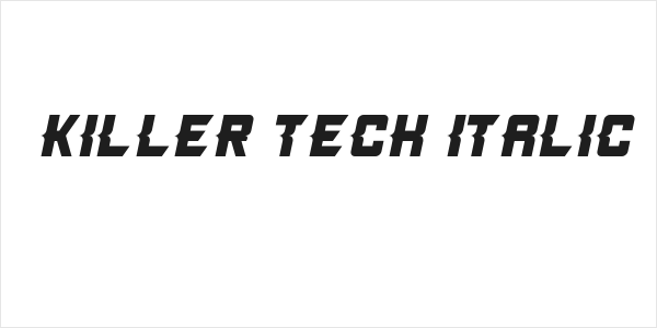 Killer Tech Italic Logo