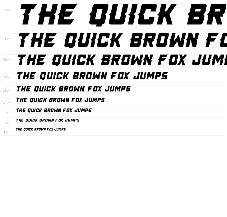 Killer Tech Italic Waterfall