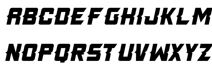 Killer Tech Italic Font LOWERCASE