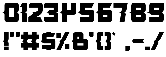 Killer Tech Font OTHER CHARS