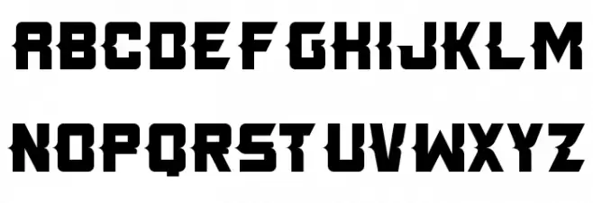 Killer Tech Font Litere mici