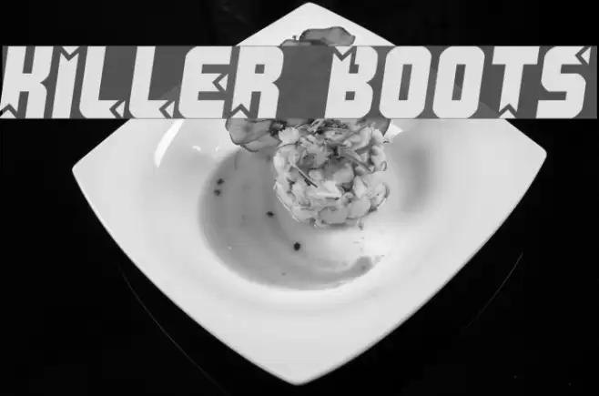 Killer boots Font examples