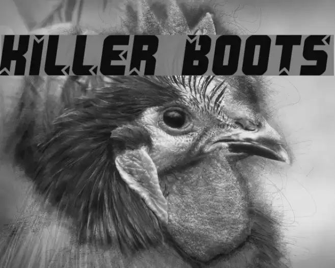 Killer boots Font examples
