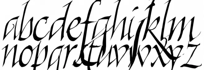 Killigraphy 字体 大写