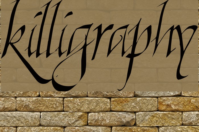 Killigraphy フォント examples
