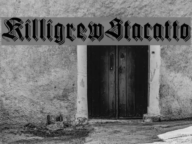 KilligrewStacatto Font examples