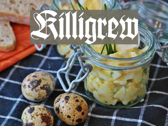 Killigrew Font examples