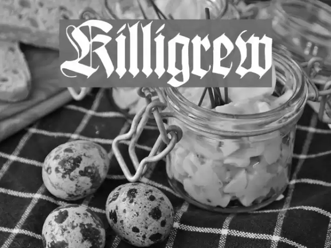 Killigrew Font examples