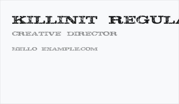 KillinIt-Regular Business Card