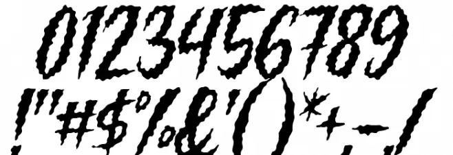 Killing Harmonic Font OTHER CHARS