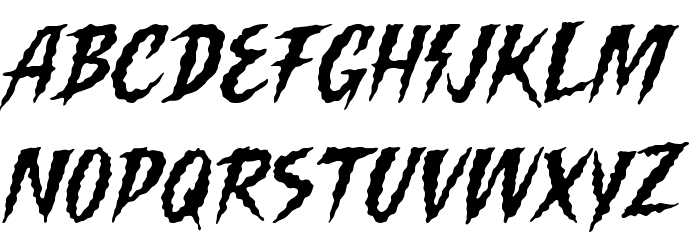 Killing Harmonic Font LOWERCASE