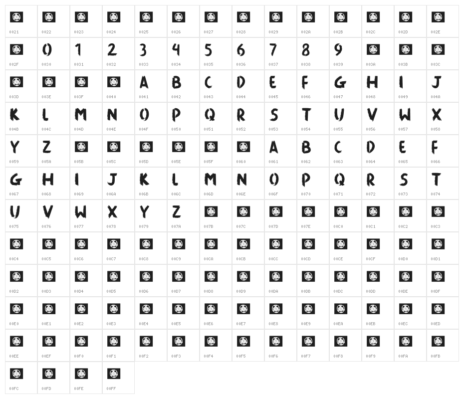Killing The Moon Character Map