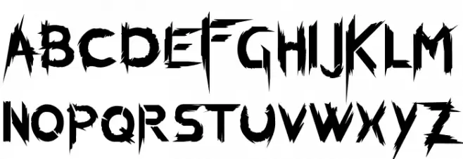 KillingFont Schriftart Groß