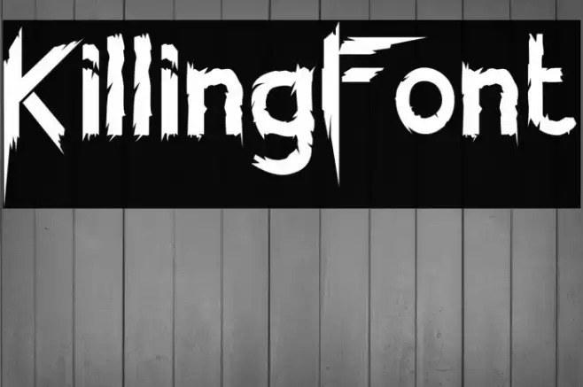 KillingFont Font examples
