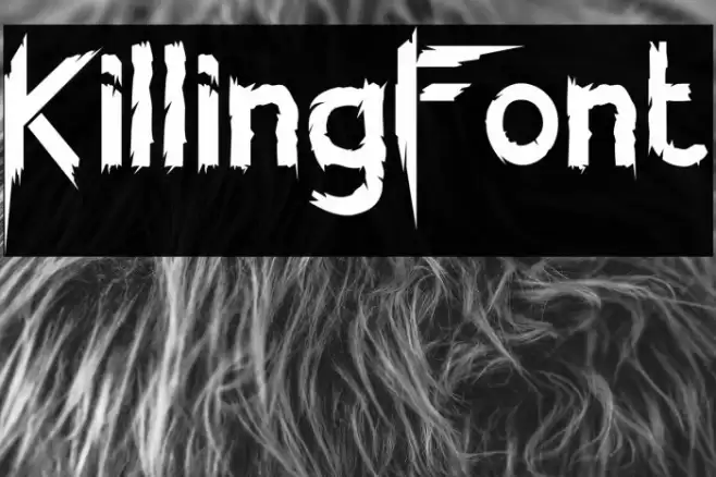 KillingFont Font examples