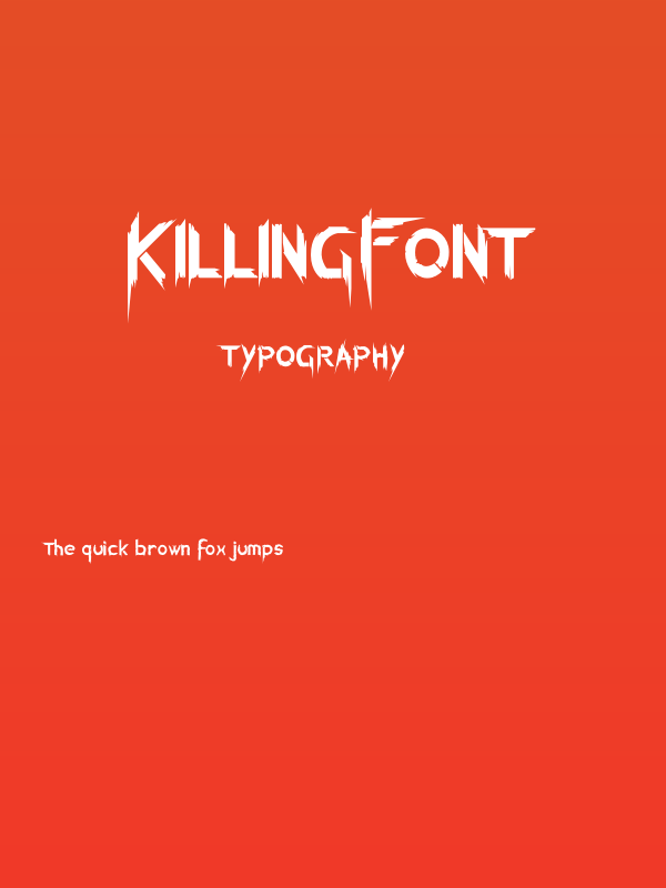 KillingFont Poster