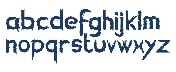 KillingFont Lowercase