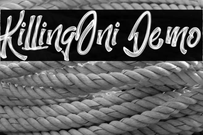 KillingOni Demo Font examples