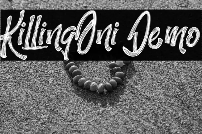 KillingOni Demo Font examples