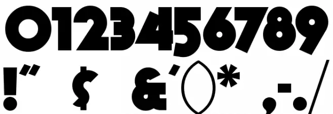 KiloGram Font OTHER CHARS