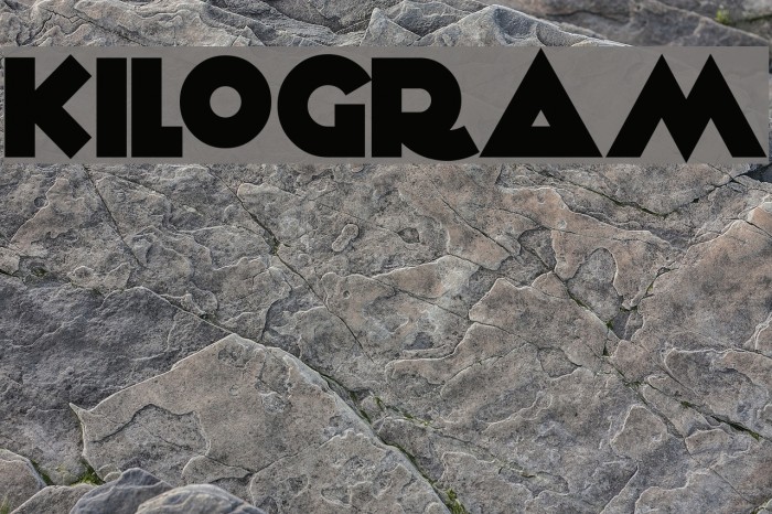 KiloGram Font examples