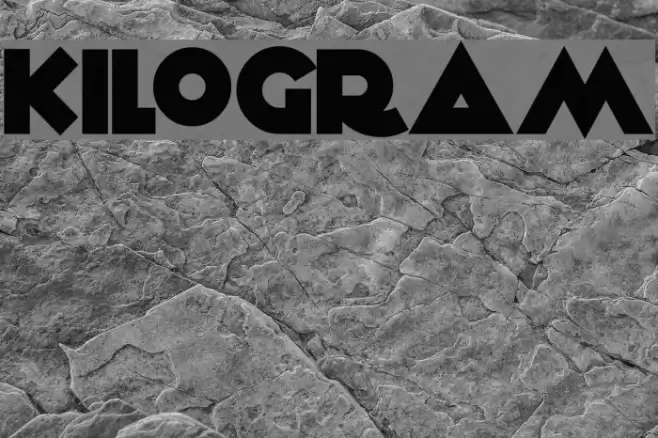 KiloGram Font examples