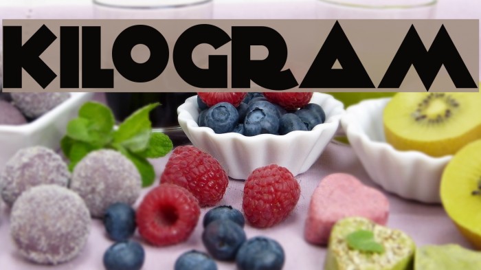 KiloGram Font examples
