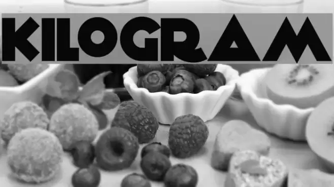 KiloGram Font examples