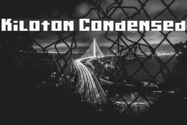 Kiloton Condensed फ़ॉन्ट examples