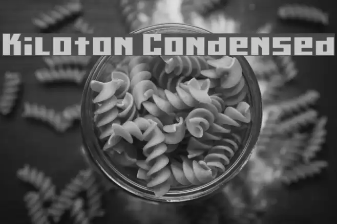 Kiloton Condensed फ़ॉन्ट examples