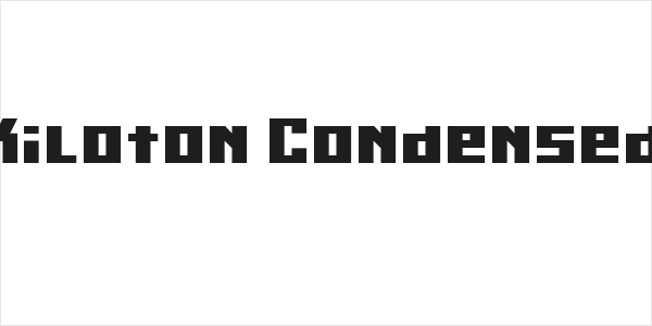 Kiloton Condensed Logo