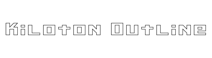 Kiloton Outline Шрифта