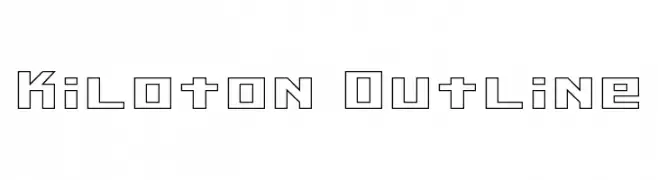 Kiloton Outline  Descarca Fonturi Gratis