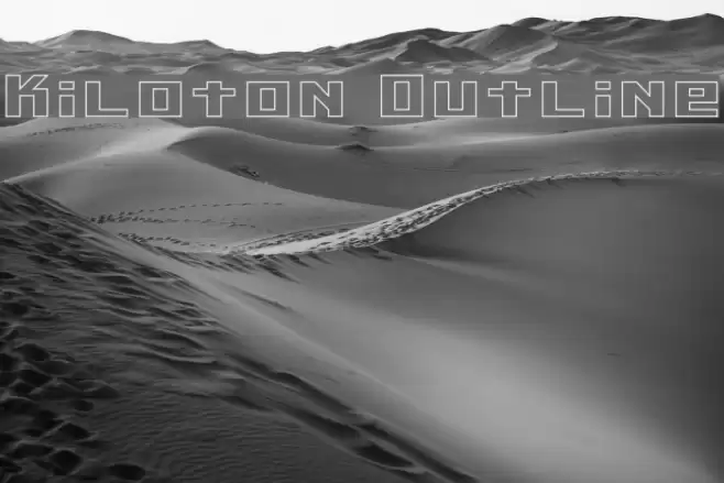 Kiloton Outline フォント examples