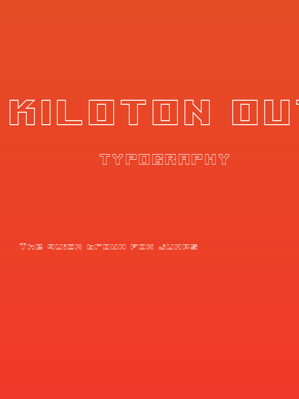 Kiloton Outline Poster