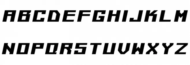 Kiloton v1.0 Italic Polices MAJUSCULES
