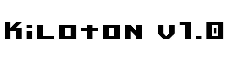 Kiloton v1.0 Шрифта