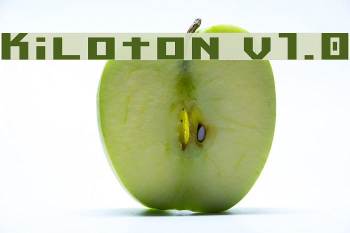 Kiloton v1.0 Font examples
